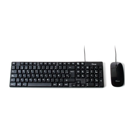 slim keyboard and wired usb mouse pack kb-816