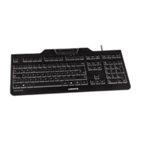 clavier avec lecteur de cartes à puce et lecteur de carte d’identité électronique intégrés kc-1000-sc qwerty-es