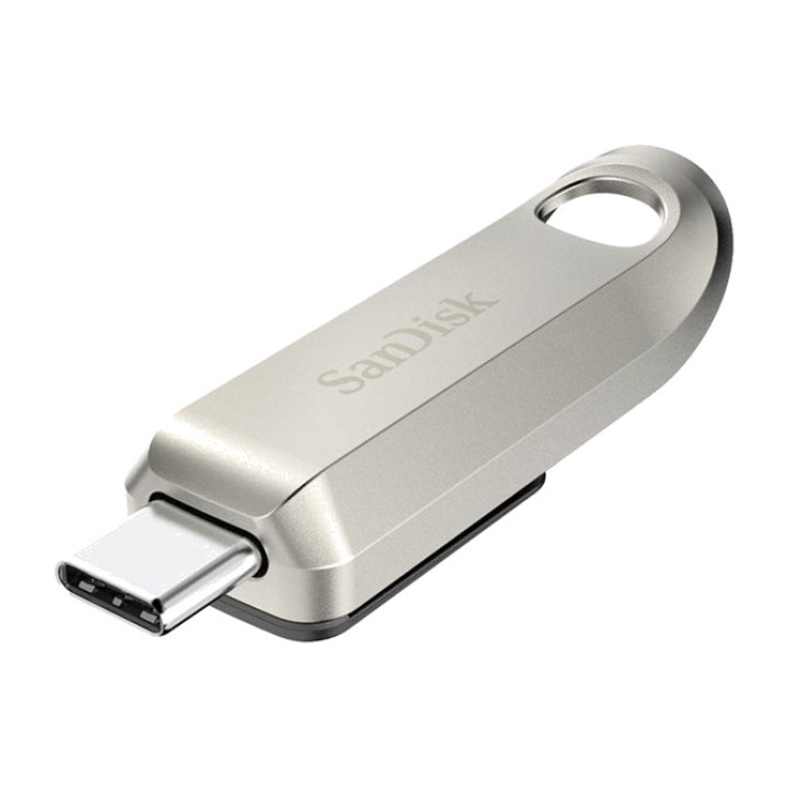 SANDISK Memoria USB tipo C metálica con anilla ULTRA-LUXE
