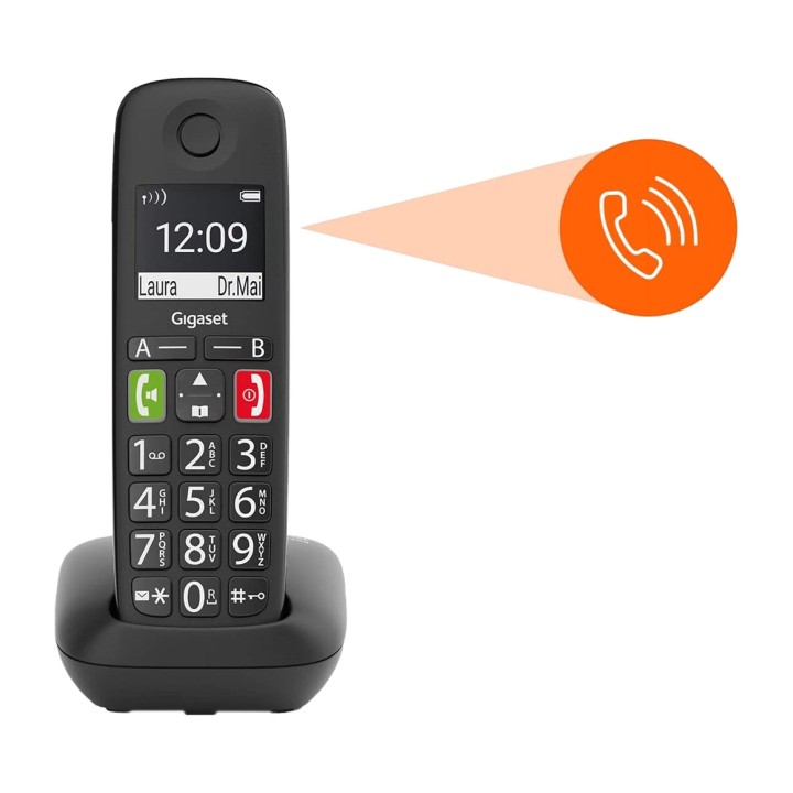 GIGASET Teléfono fijo inalámbrico DECT con 2 terminales y