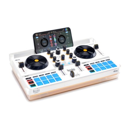 portable wireless dj controller with battery for mobile phone and tablet djcontrol-mix-ultra