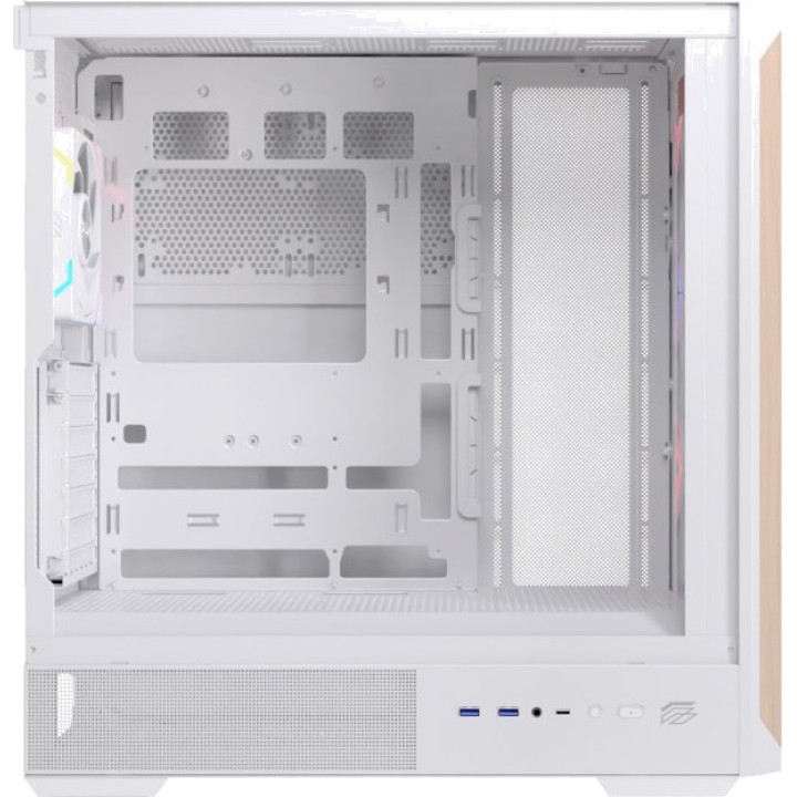 EINAREX Boîtier gaming moyen tour ATX avec verre trempé