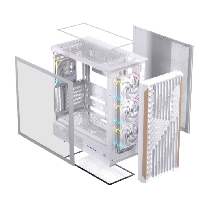 EINAREX Case gaming mid-tower ATX con vetro temperato PULSE