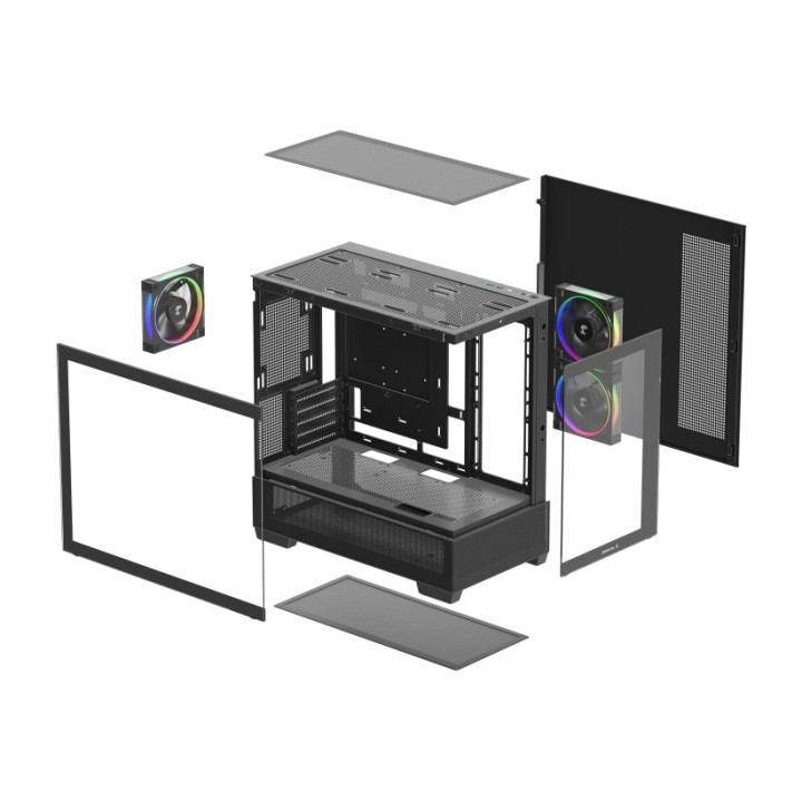 DEEPCOOL Boîtier PC moyen tour CG380U 3F MICRO-ATX