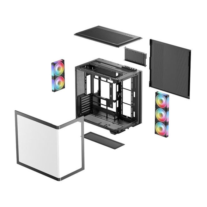 DEEPCOOL Midi-Tower-PC-Gehäuse CG590U 5F-ATX DSP0000042140