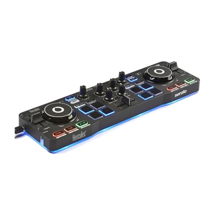 HERCULES Kompakter 2-Deck-USB-DJ-Controller