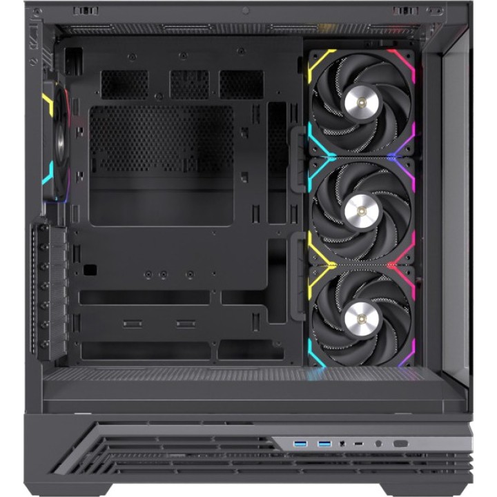 EINAREX ATX-Gaming-Midi-Tower-Gehäuse mit gehärtetem Glas