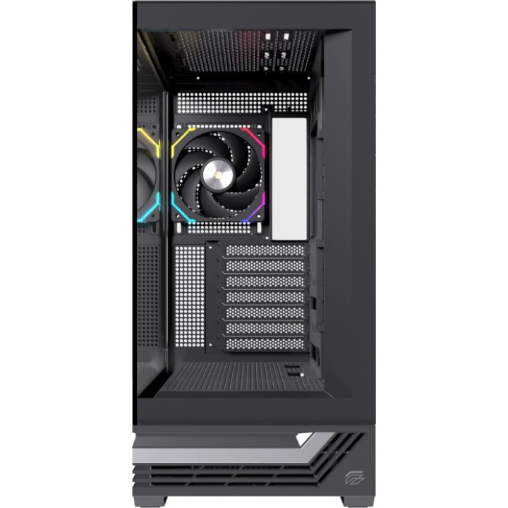 EINAREX Caja de PC gaming semitorre ATX con cristal 878636