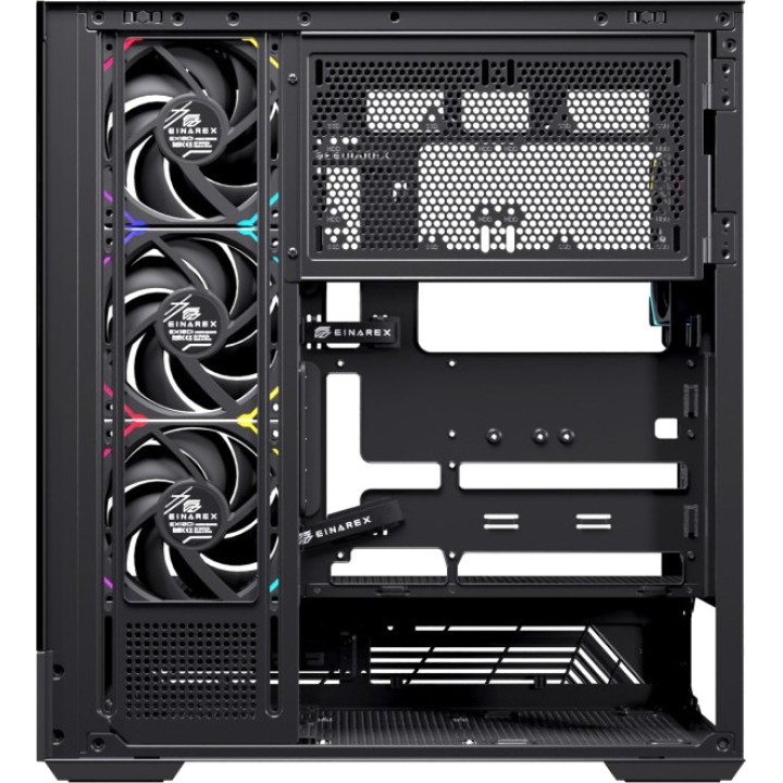EINAREX Case gaming mid-tower ATX con vetro temperato