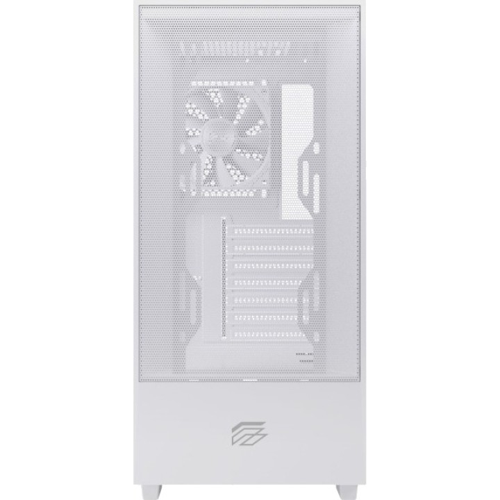 EINAREX ATX-Gaming-Midi-Tower-Gehäuse mit gehärtetem Glas