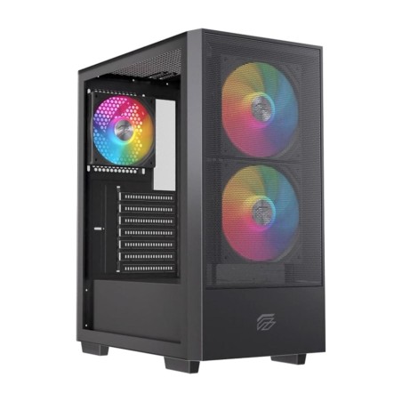 case gaming mid-tower atx con vetro temperato pulse p100-rgb