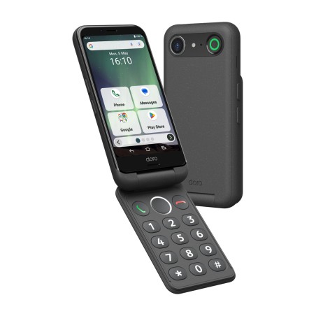 klapp-smartphone mit physischer tastatur für senioren aurora-a20 4g 64gb 4gb-ram