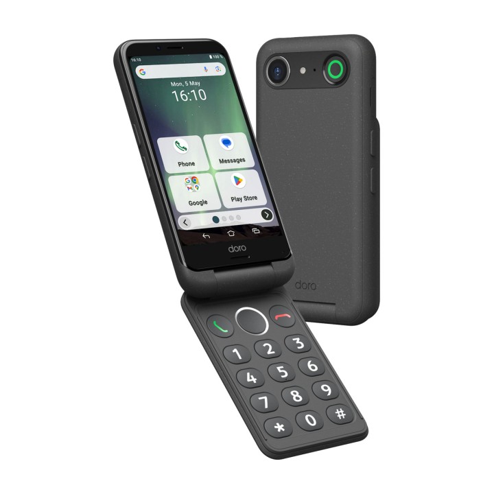 DORO Smartphone tipo concha con teclado físico