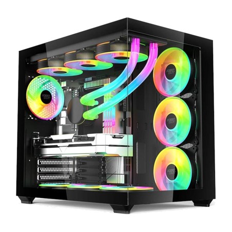 case gaming mid-tower con vetro temperato xc-800-pro atx-argb