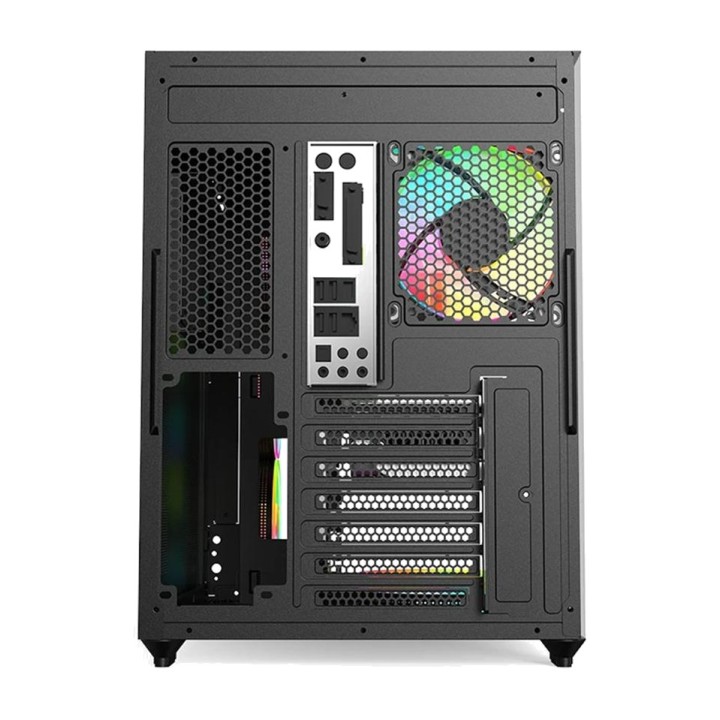 KEEP OUT Gaming-Midi-Tower-Gehäuse mit gehärtetem Glas