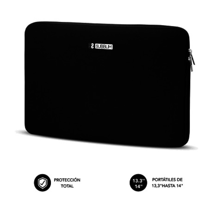 SUBBLIM Custodia sottile in neoprene per laptop da 13,3 a 14