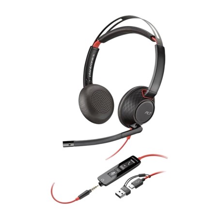 stereo sluchátka s kabelem usb-c a jackem 3,5 mm blackwire-5220 8x231aa