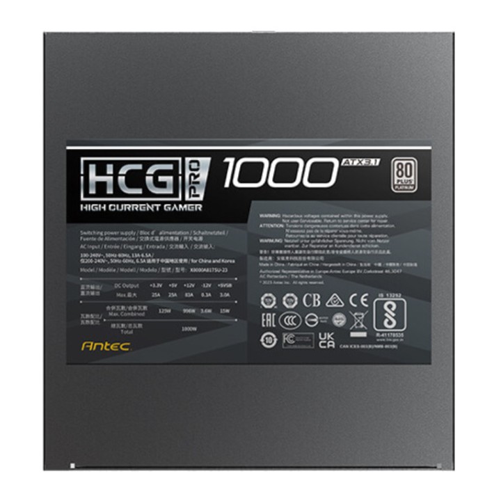 ANTEC Alimentatore modulare per PC HCG1000 PRO EC 1000W 80