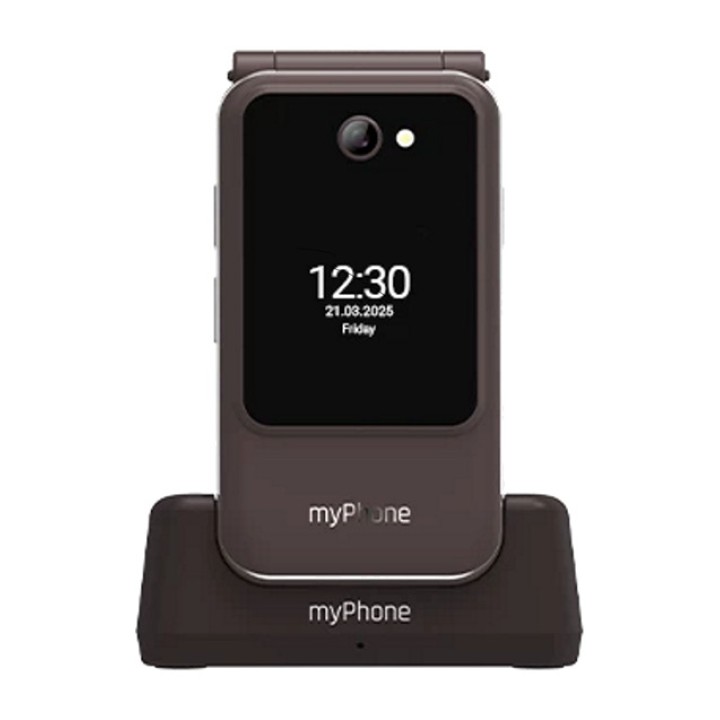 MYPHONE Klapphandy mit zwei Displays mit 2,8 und 1,44 Zoll