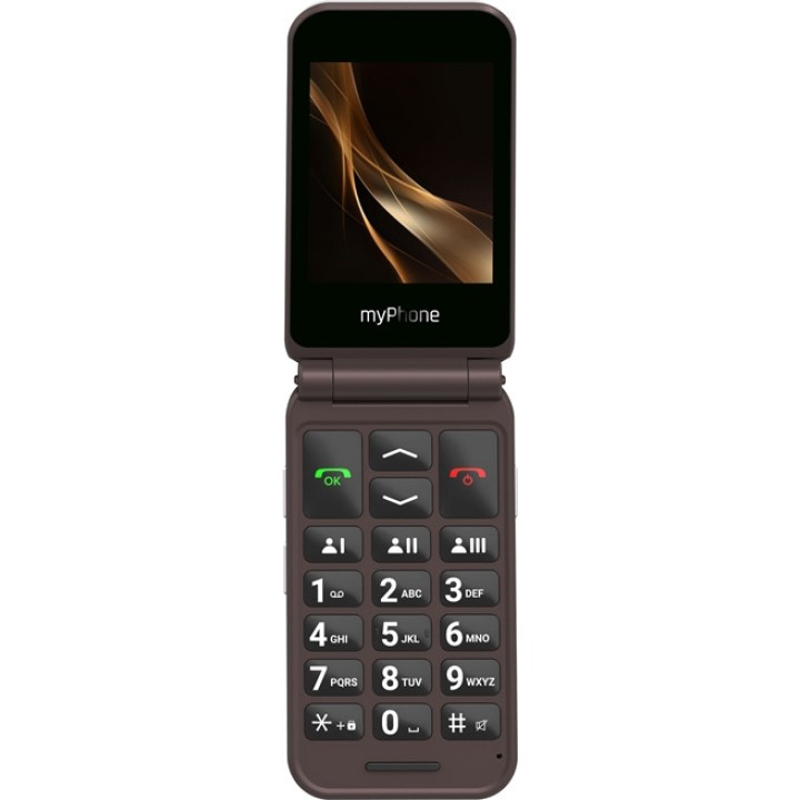 MYPHONE Telefono cellulare a conchiglia con doppio schermo