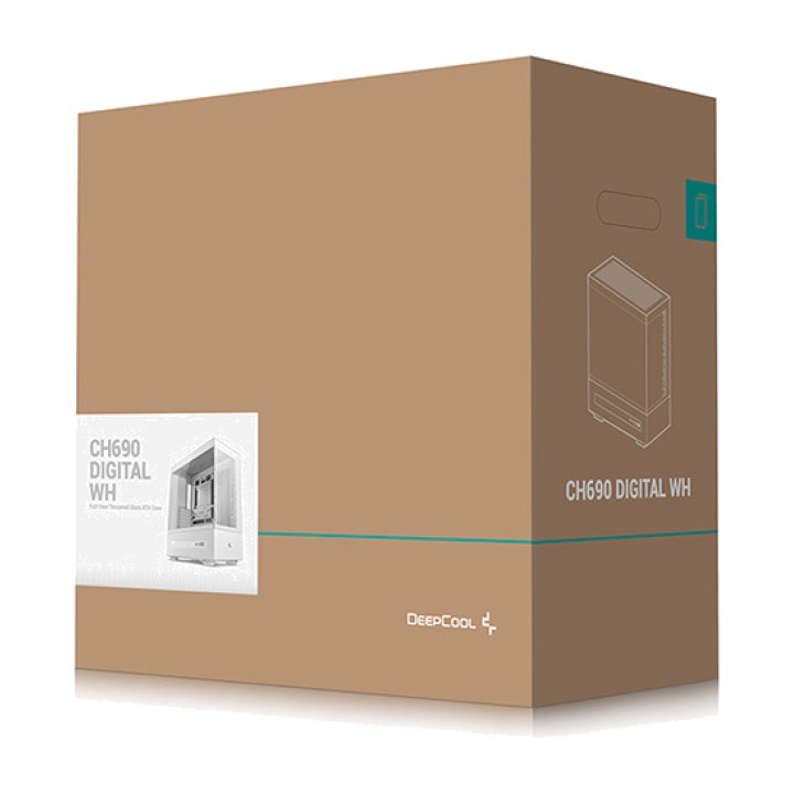 DEEPCOOL Mid-tower PC case CH690-DIGITAL-ATX