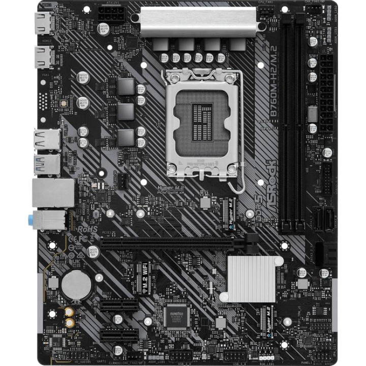 ASROCK Micro-ATX-Mainboard B760M-H2/M.2 LGA1700