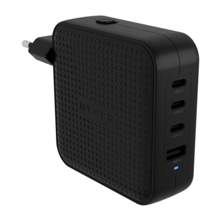 chargeur de voyage gan pour ordinateur portable et téléphone mobile avec 4 ports hyperjuice-100w 3xusb-c 1xusb-a