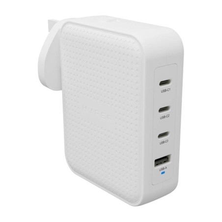 caricatore da scrivania gan per laptop con 4 porte hyperjuice-140w 3xusb-c 1xusb-a