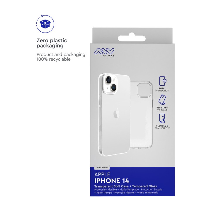 MYWAY Coque fine pour téléphone en TPU MWCRS0209 IPHONE-14