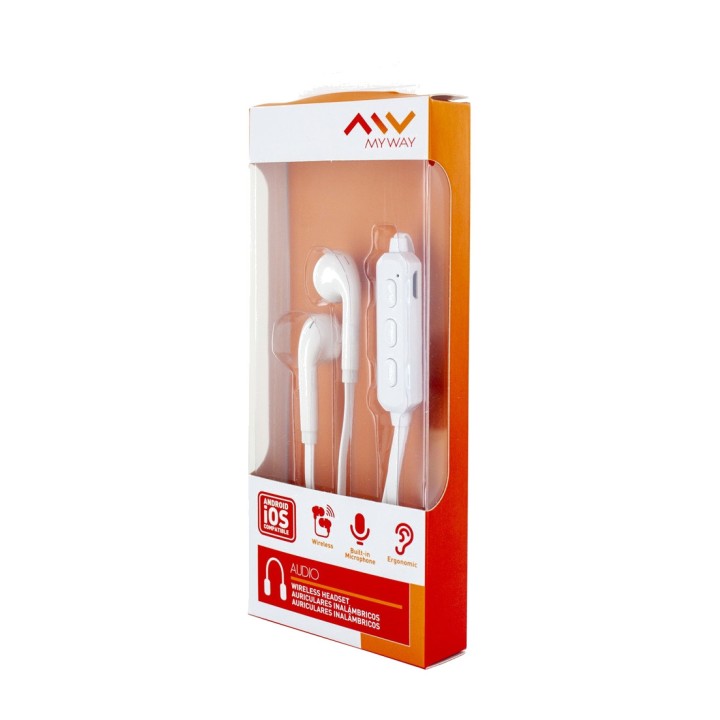 MYWAY Auriculars sense fils Bluetooth amb cinta per al coll