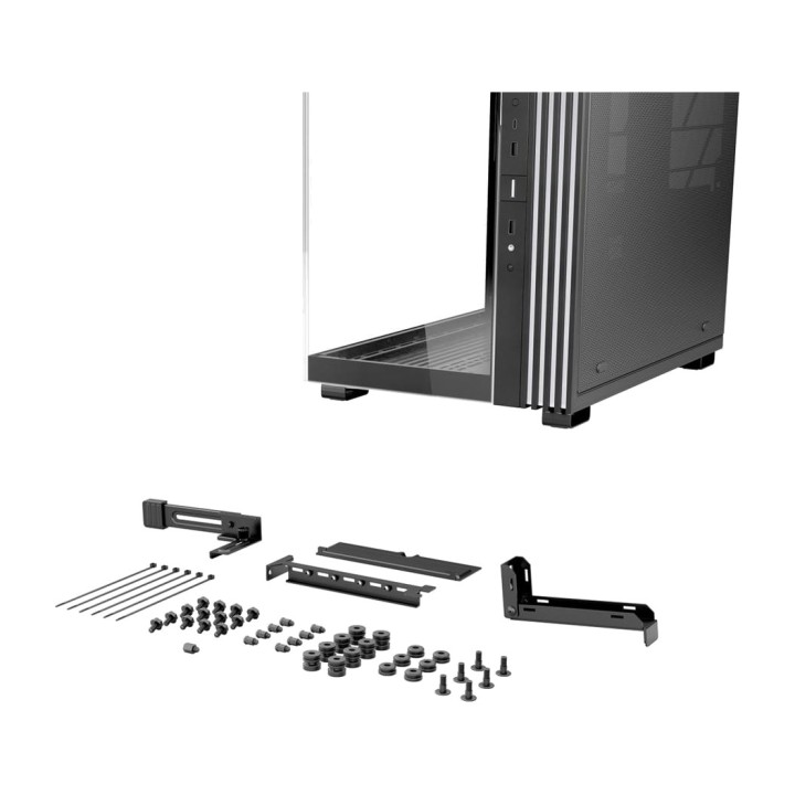 BE QUIET Midi-Tower-PC-Gehäuse mit gehärtetem Glas