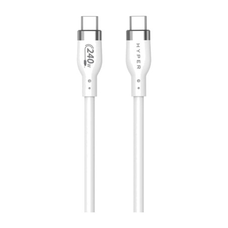 silicone fast charging and data cable usb-c/c 240w 2m