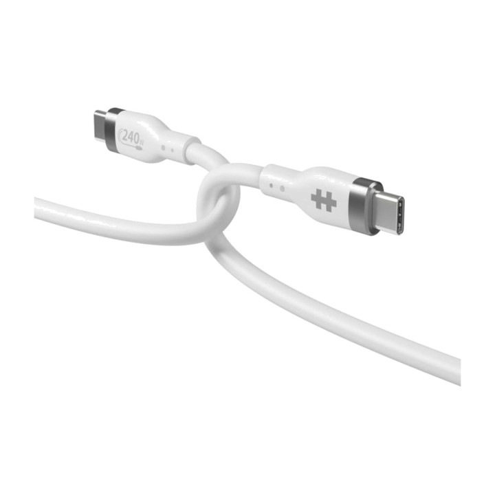 HYPER Cable de carga rápida y datos de silicona USB-C/C 240W
