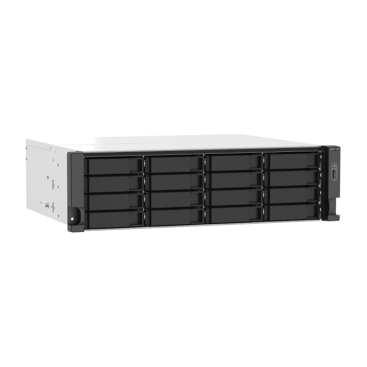 QNAP 3U rackmount NAS server, 16 bays, diskless TS-1673AU-RP