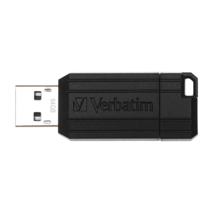 VERBATIM Retractable USB flash drive PINSTRIPE-2.0 64GB