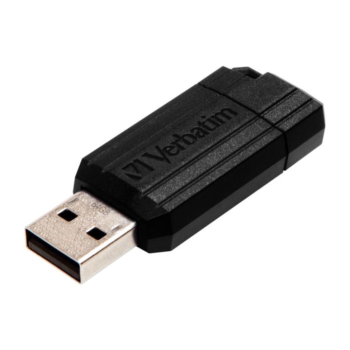 VERBATIM Retractable USB flash drive PINSTRIPE-2.0 64GB