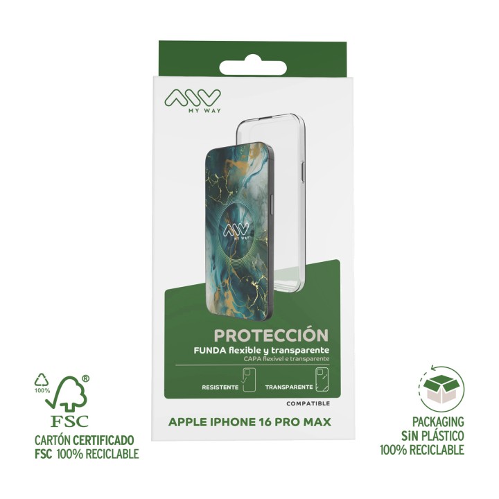 MYWAY Schlanke TPU-Handyhülle MWCRS0391 IPHONE-16 PRO MAX