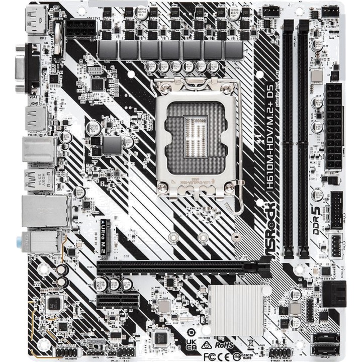 ASROCK Placa base micro ATX H610M-HDV/M.2+ D5 LGA1700