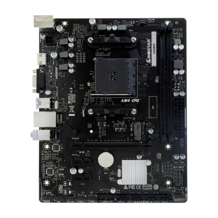 BIOSTAR Carte mère micro ATX pour AMD AM4 avec DDR4 A520MHP