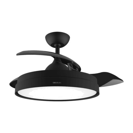 deckenventilator mit einziehbaren flügeln, led-licht und fernbedienung energysilence-aero 4280-invisible 40w