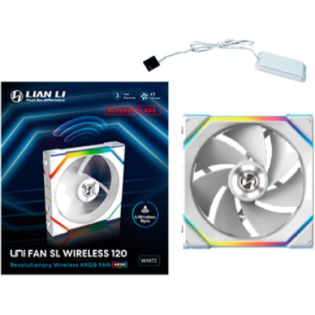 ventola per case pc con pale invertite uni fan sl120 wireless