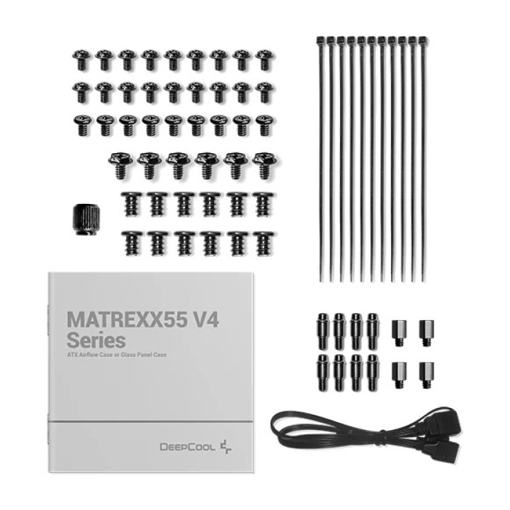 DEEPCOOL Caja de PC semitorre MATREXX-55 MESH-V4-ATX