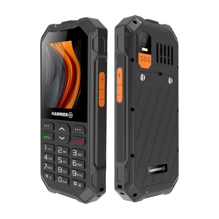HAMMER Téléphone mobile robuste de 2,4 pouces 6 LTE-IP68