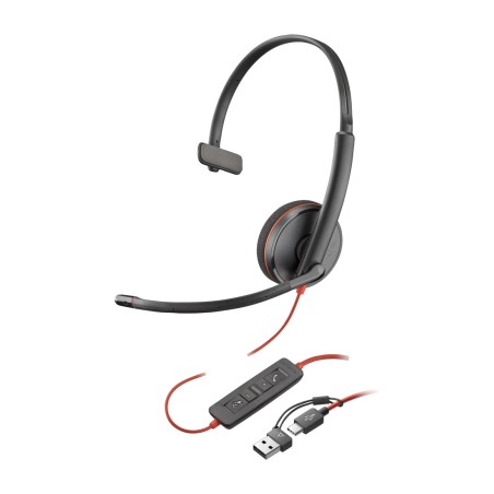 mono slušalke s kablom tipa c in adapterjem za usb-a blackwire-3210 8x214aa