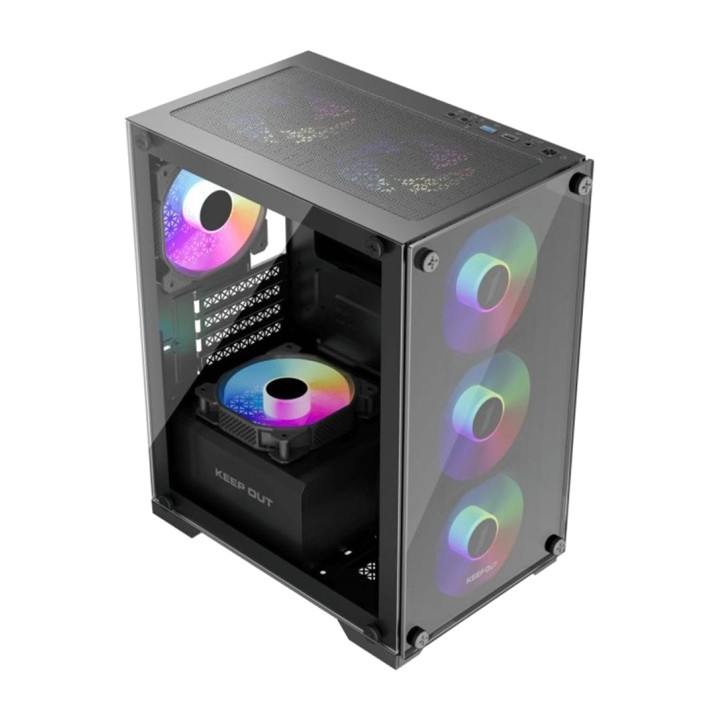 KEEP OUT Case gaming mini tower con vetro temperato