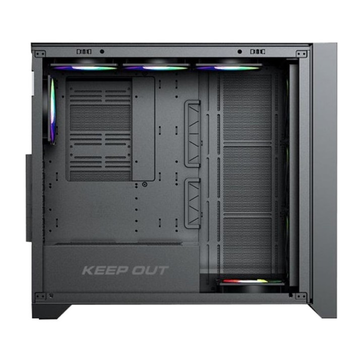KEEP OUT Caja de ordenador gaming semitorre con cristal