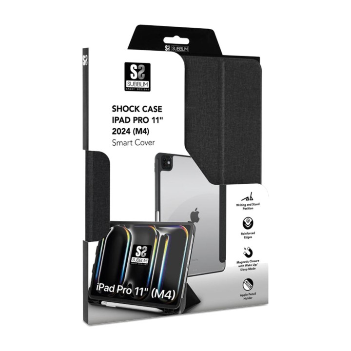 SUBBLIM Shockproof tablet case with transparent back