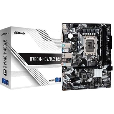 micro-atx-mainboard b760m-hdv/m.2 d4 lga1700