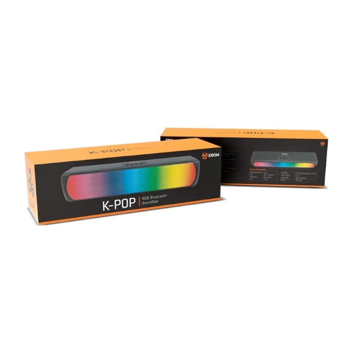 KROM Lydbjælke med Bluetooth og belysning K-POP-RGB