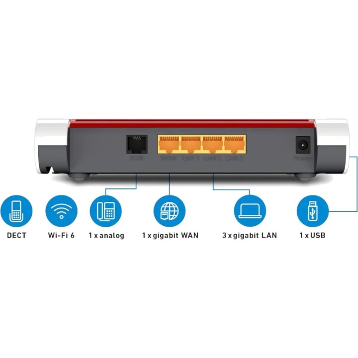 FRITZ Router WiFi 6 mesh dual band BOX 4050 DSP0000027254